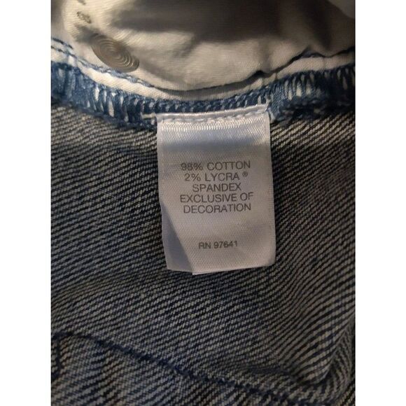 J. Jill cape cod embroidered floral  cropped  jeans Size 6 Boho Feminine Beachy - Picture 11 of 11